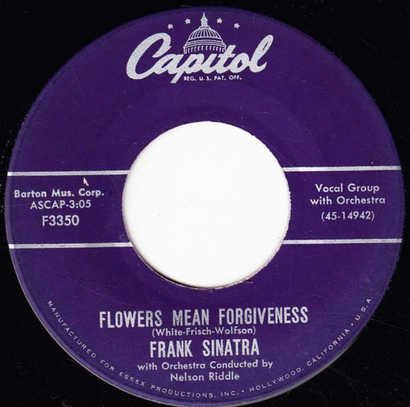 7-дюймовая пластинка ФРЭНК СИНАТРА - Цветы означают прощение F3350 Capitol Records 1956 США Джаз Б/У
7-дюймовая пластинка ФРЭНК СИНАТРА - Цветы означают прощение F3350 Capitol Records 1956 США Джаз Б/У
