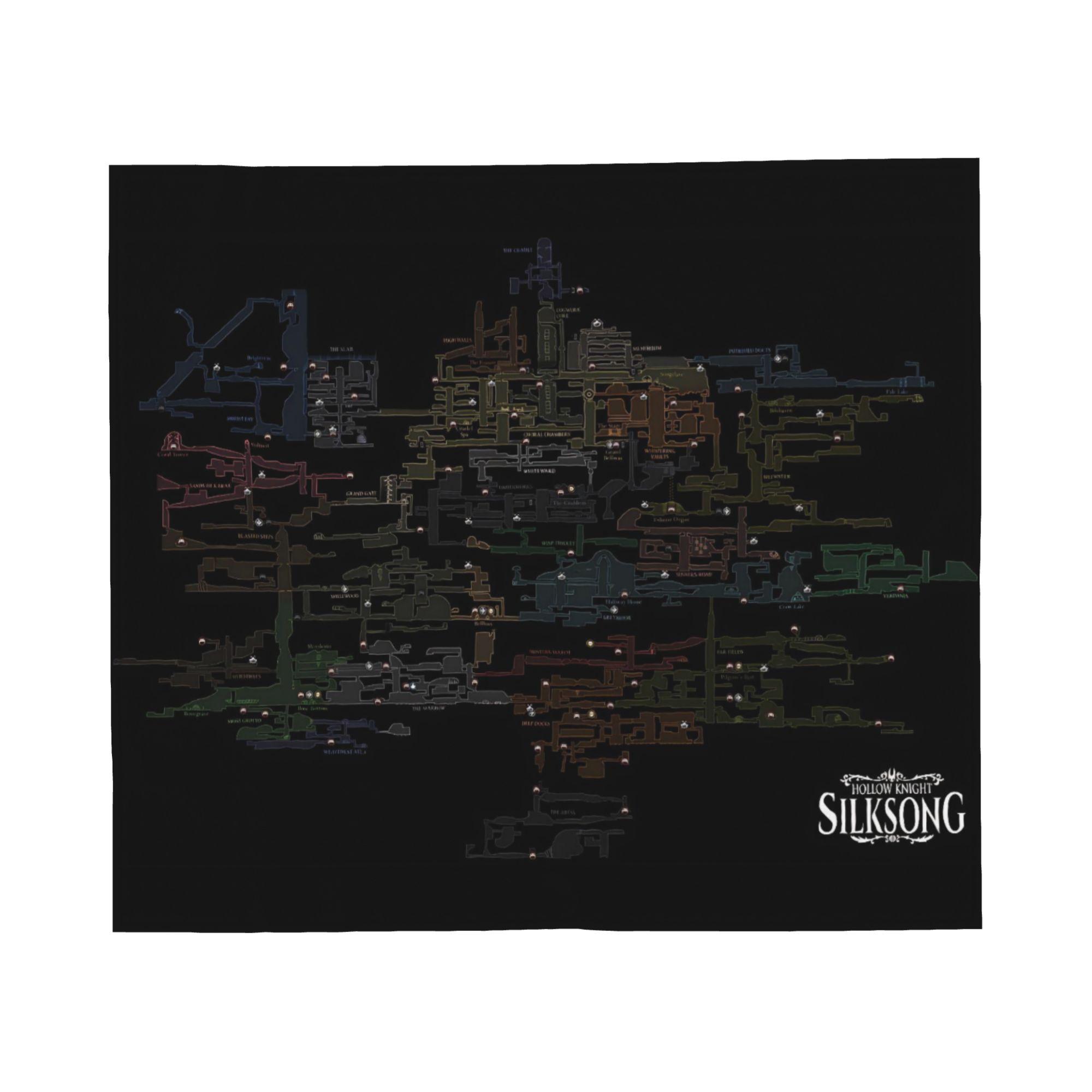 Hollow Knight Silksong Game Map Flannel Throw Blankets Mysterious Rug Piece Knitted Blanket Car Lightweight Thin Multi-function 75x90cm
Hollow Knight Silksong Game Map Flannel Throw Blankets Mysterious Rug Piece Knitted Blanket Car Lightweight Thin Multi-function 75x90cm