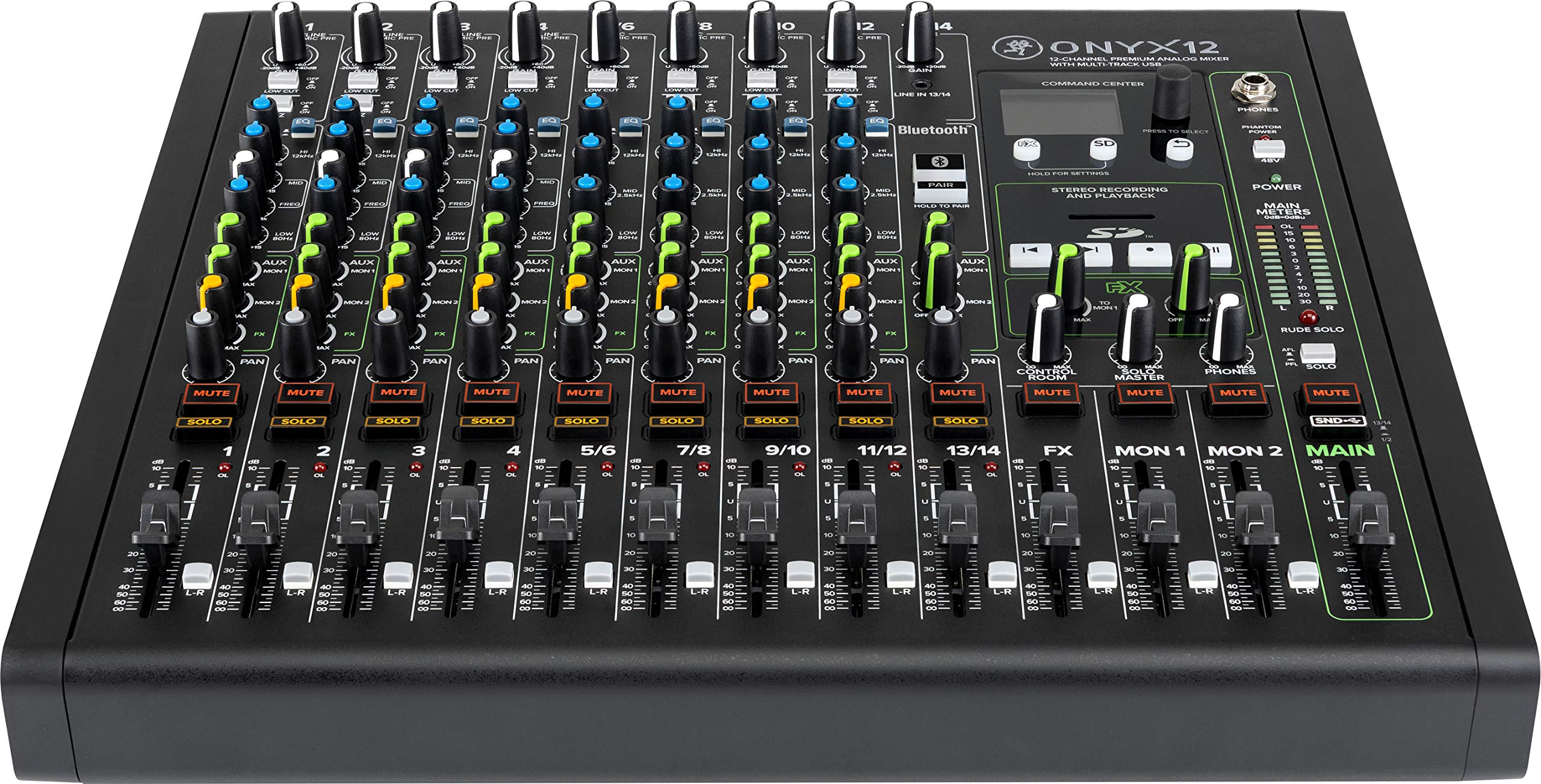 MACKIE Multi-track recording premium analog mixer with built-in USB IO Onyx12
MACKIE Multi-track recording premium analog mixer with built-in USB IO Onyx12