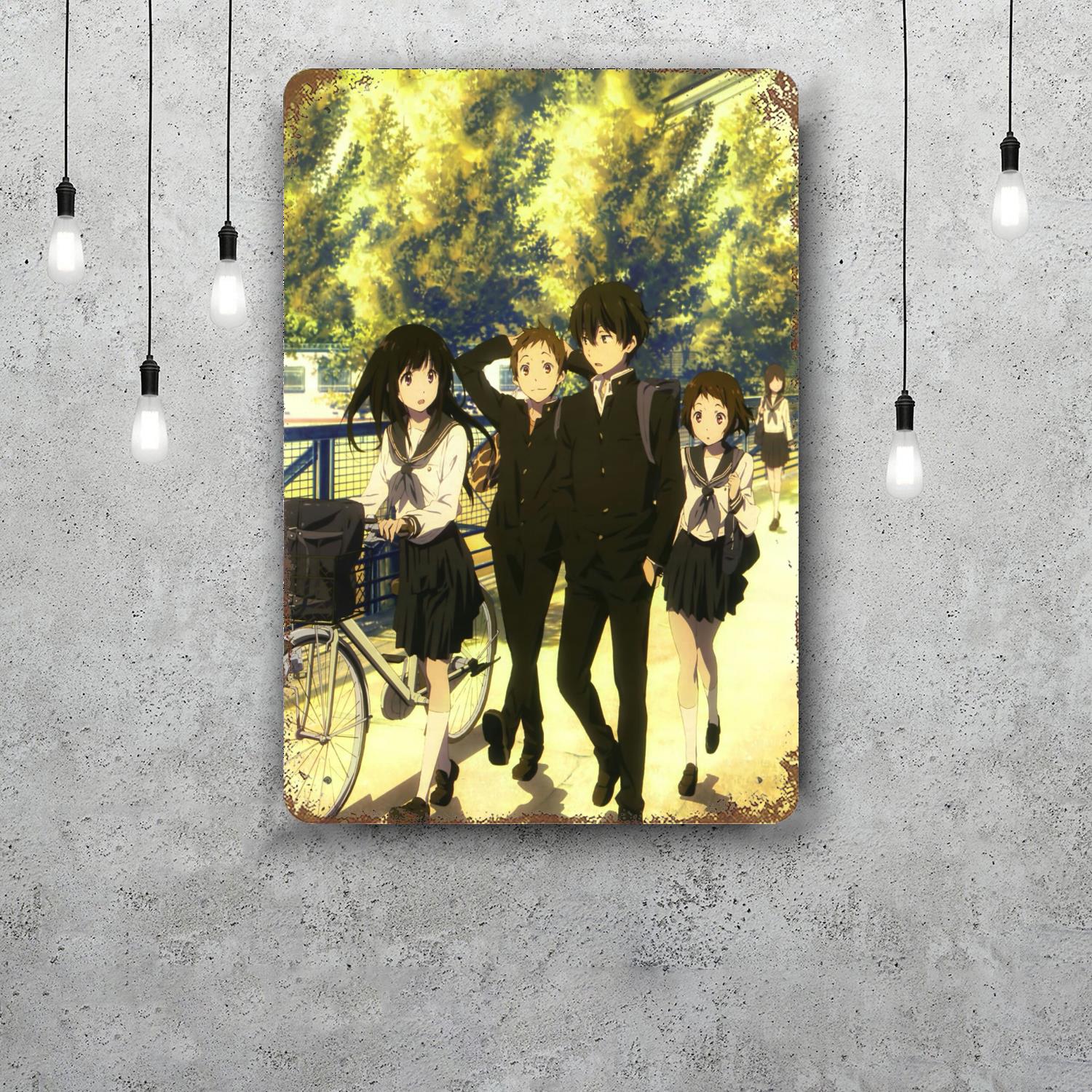 hyouka anime Винтажные Металлические Жестяные Знаки Постеры Декор Ретро Металлическая Табличка Настенное Искусство Декор для Гаража Бара 20x30cm(7.8x11.8inch)
hyouka anime Винтажные Металлические Жестяные Знаки Постеры Декор Ретро Металлическая Табличка Настенное Искусство Декор для Гаража Бара 20x30cm(7.8x11.8inch)