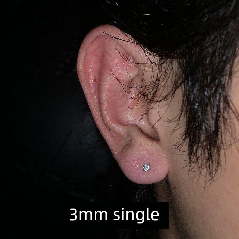 Ganggangs999 Sterling Silver Ma Siwei Same Style Classy Flash Stud Earrings Micro Inlaid Zircon Hip Hop Style Stud Earrings for Men and Women 3mm Sterling Silver Zircon Earrings Single
Ganggangs999 Sterling Silver Ma Siwei Same Style Classy Flash Stud Earrings Micro Inlaid Zircon Hip Hop Style Stud Earrings for Men and Women 3mm Sterling Silver Zircon Earrings Single