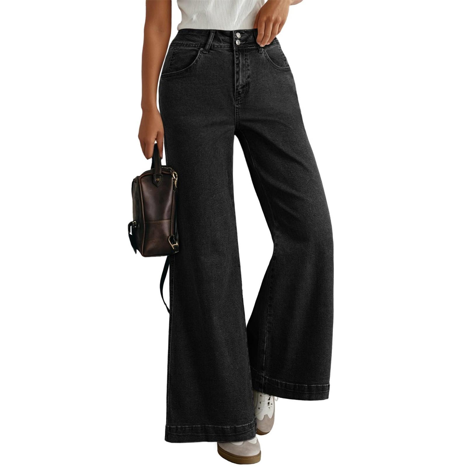 Ladies Retro Straight Leg High Waisted Jeans M чорний
Ladies Retro Straight Leg High Waisted Jeans M чорний