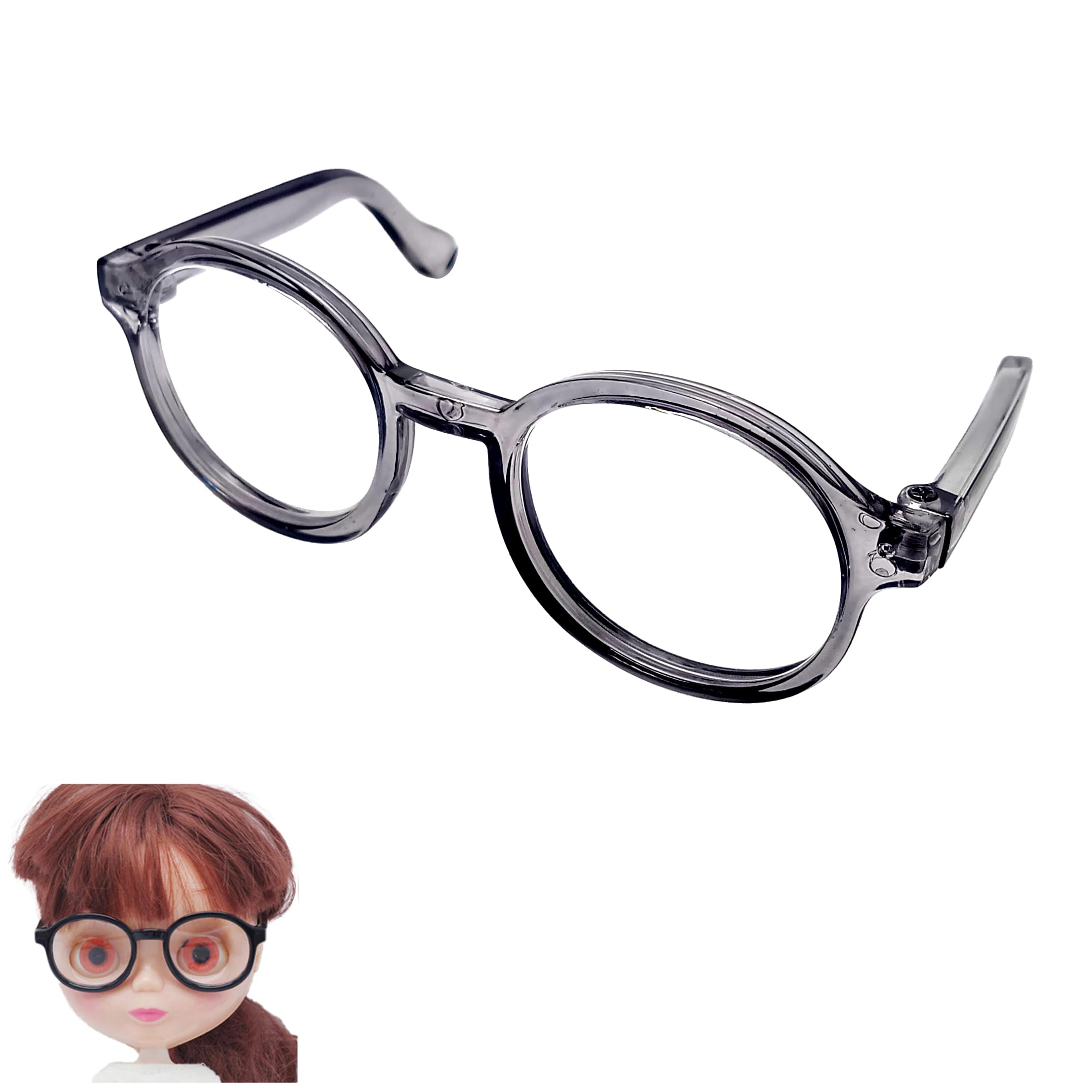 DOYOUCOTO Glasses Plush Doll, Chibi Plush, Oshikatsu, Round Glasses, Mini Doll Parts, Small Plush Toy, Pet Figure, Handmade Material (Clear Gray, 9cm)
DOYOUCOTO Glasses Plush Doll, Chibi Plush, Oshikatsu, Round Glasses, Mini Doll Parts, Small Plush Toy, Pet Figure, Handmade Material (Clear Gray, 9cm)