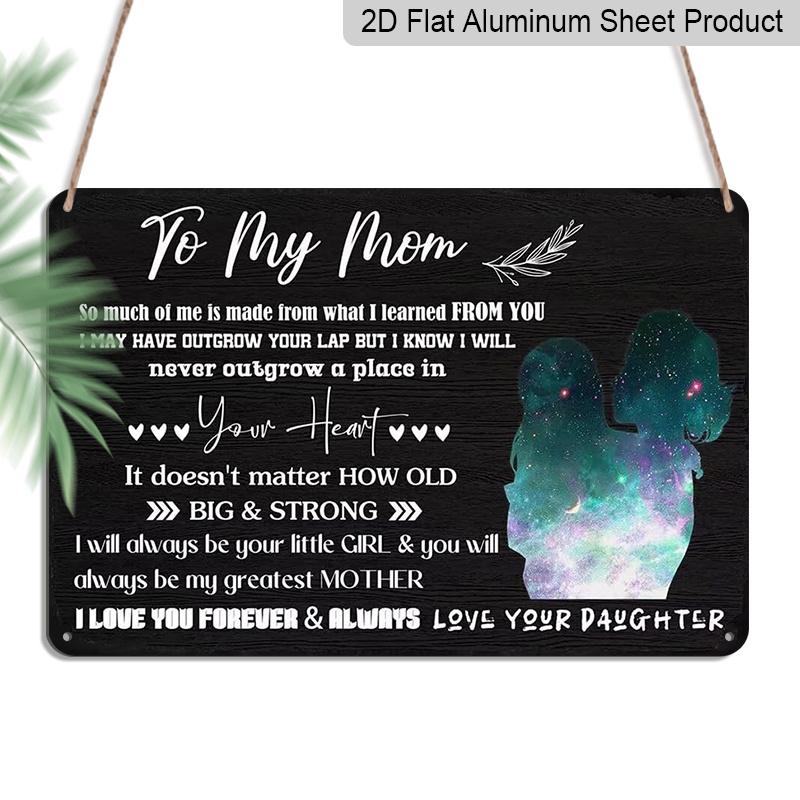 2D Flat, 1pc To My Mom Aluminium Sign 8x12 Inch - Galaxy Mother & Daughter Silhouette Design, Sentimental Love Quote, Mother s Day Gift From 20*30cm
2D Flat, 1pc To My Mom Aluminium Sign 8x12 Inch - Galaxy Mother & Daughter Silhouette Design, Sentimental Love Quote, Mother s Day Gift From 20*30cm