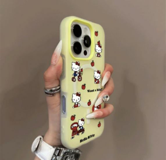 Creative Hello Kitty Magnetic Jelly Case for 17 Pro Max/16, 15 Pro, 14/ins - Cartoon Style 17PRO
Creative Hello Kitty Magnetic Jelly Case for 17 Pro Max/16, 15 Pro, 14/ins - Cartoon Style 17PRO