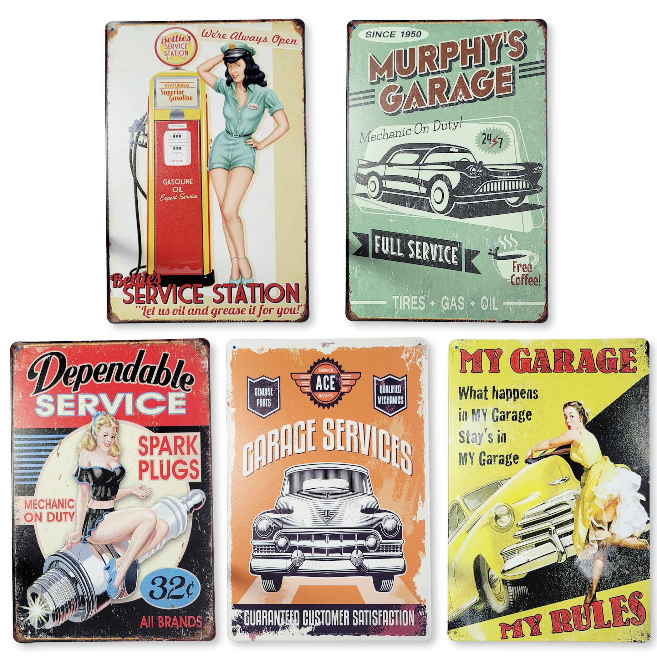 Lezalic Garage Tin Wall Interior Vintage Style Sign, Car, Bike, Plate, Decoration, Board, Retro, American, Goods, (GarageGirl)
Lezalic Garage Tin Wall Interior Vintage Style Sign, Car, Bike, Plate, Decoration, Board, Retro, American, Goods, (GarageGirl)