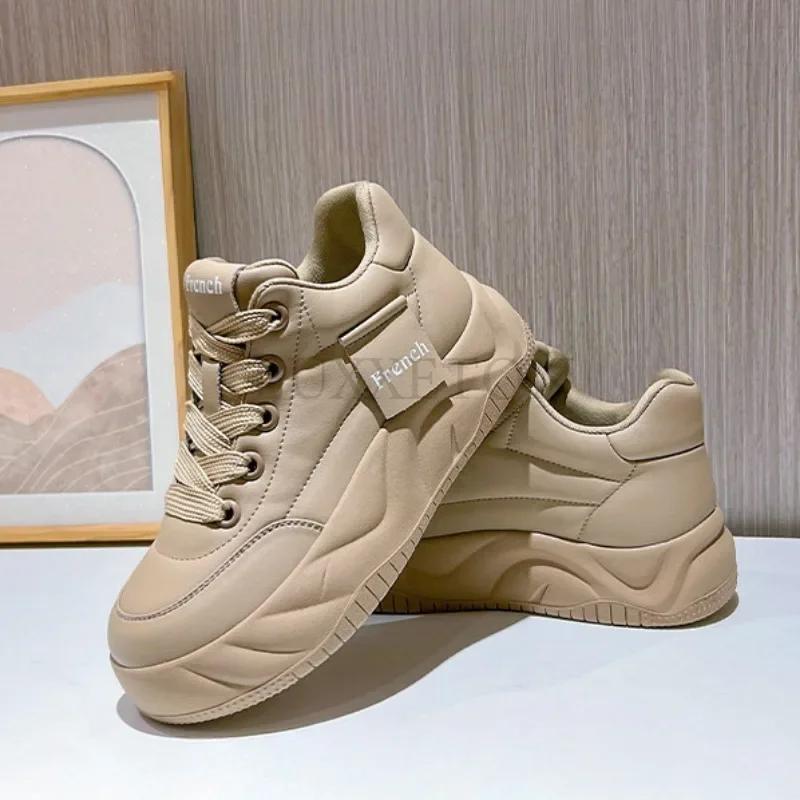 Genuine Leather Thick Soled Bread Shoes with Plush Insulation Casual and Versatile Sports Board Shoes Retro Women Board Shoe 35
Genuine Leather Thick Soled Bread Shoes with Plush Insulation Casual and Versatile Sports Board Shoes Retro Women Board Shoe 35