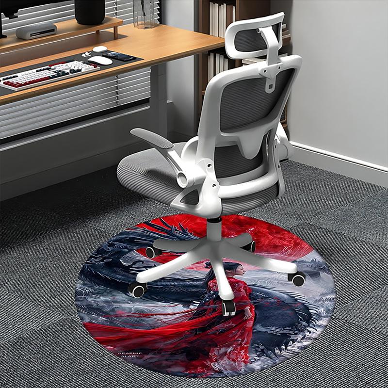 Dragon,Red Kimono Chair mat Round Rug Office carpet, Non slip, Suitable for Living Rooms, Bedrooms decor.1205221a 80cm by 80cm
Dragon,Red Kimono Chair mat Round Rug Office carpet, Non slip, Suitable for Living Rooms, Bedrooms decor.1205221a 80cm by 80cm