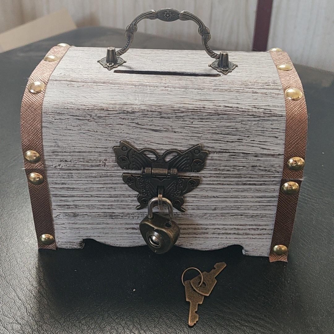 Large Lockable Wooden Piggy Bank for Kids - Deposit Only, No Withdrawals
Large Lockable Wooden Piggy Bank for Kids - Deposit Only, No Withdrawals