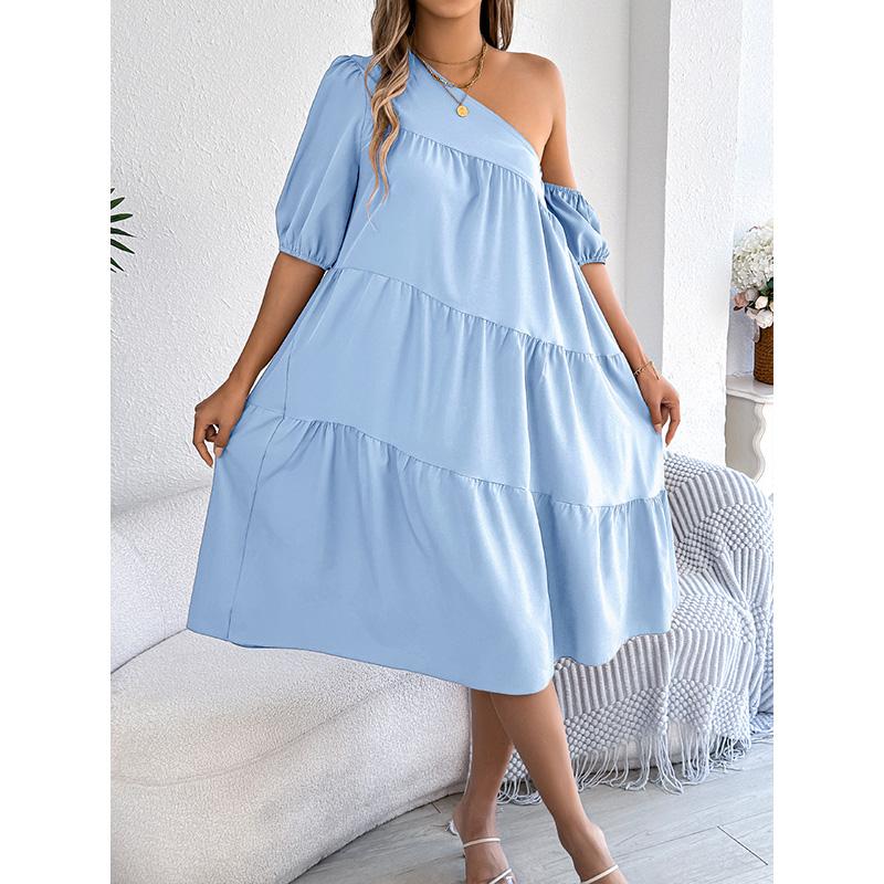 Women s Off Shoulder Ruffle Hem Maxi Dress Short Sleeve Loose Fit Casual Smocked Boho Summer XL синій
Women s Off Shoulder Ruffle Hem Maxi Dress Short Sleeve Loose Fit Casual Smocked Boho Summer XL синій