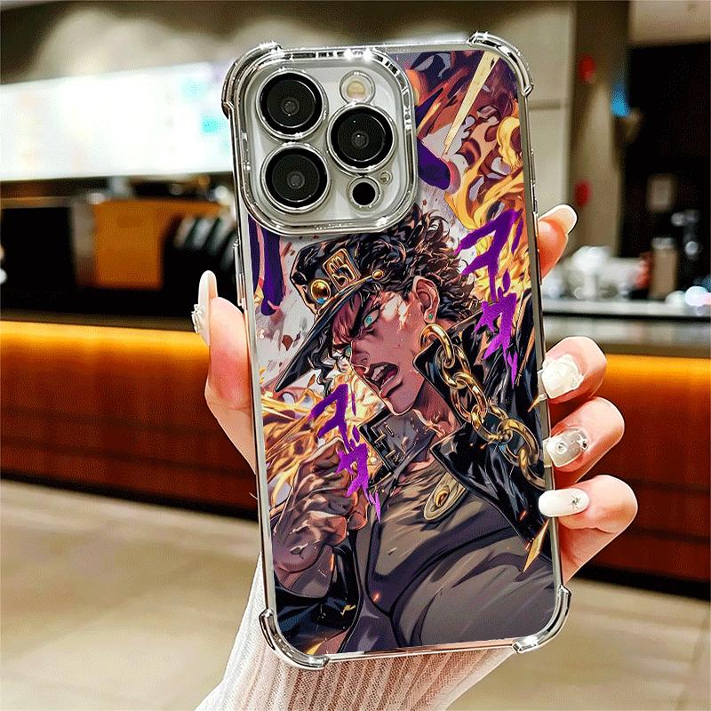 JoJo Adventure Kujo Jotaro Soft Phone Case For iPhone 15 16 17 Air 14 Pro Max 16E Plus 13 12 Mini Plating Anti-Fall Fundas iPhone 15 Plus
JoJo Adventure Kujo Jotaro Soft Phone Case For iPhone 15 16 17 Air 14 Pro Max 16E Plus 13 12 Mini Plating Anti-Fall Fundas iPhone 15 Plus