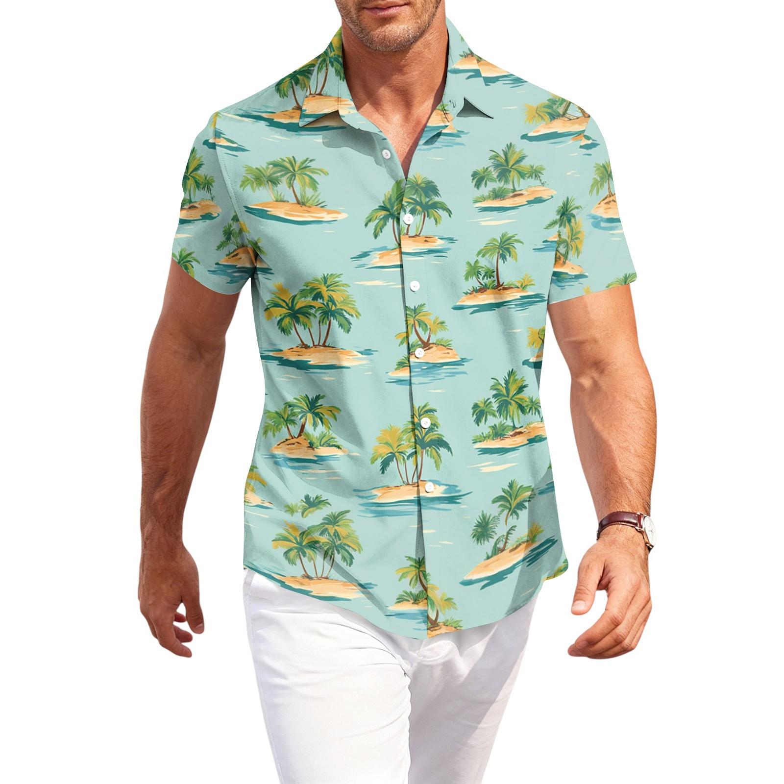 Men s Casual Loose Fit Hawaiian Short Sleeve Shirt Button Down Tropical Print Lightweight Summer Shirt for Beach Vacation and Daily Wear L
Men s Casual Loose Fit Hawaiian Short Sleeve Shirt Button Down Tropical Print Lightweight Summer Shirt for Beach Vacation and Daily Wear L