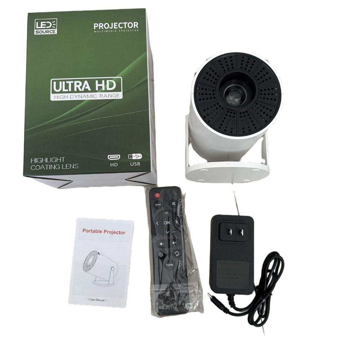 HY300 Portable Mini Home Projector with Wireless Screen Mirroring & HD Resolution US Standard білий
HY300 Portable Mini Home Projector with Wireless Screen Mirroring & HD Resolution US Standard білий