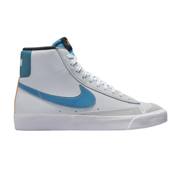 Кроссовки Nike Blazer Mid 77 GS Pure Platinum Laser Blue White Total-Orange Bright-Spruce FD0297-001
Кроссовки Nike Blazer Mid 77 GS Pure Platinum Laser Blue White Total-Orange Bright-Spruce FD0297-001