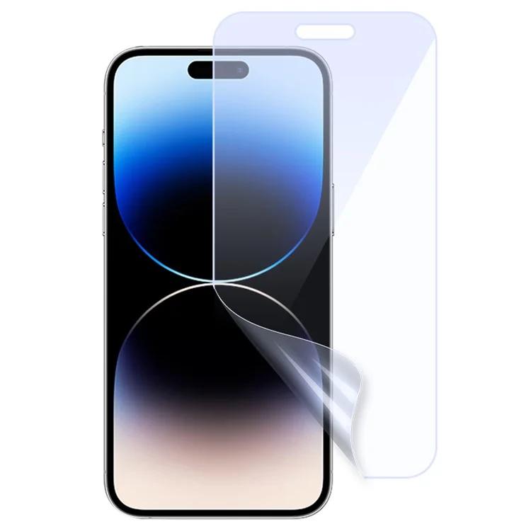 Для iPhone 15 Pro Max / 15 Plus Anti Blue Light Полноэкранная защитная пленка Взрывозащищенная мягкая ПЭТ HD прозрачная пленка