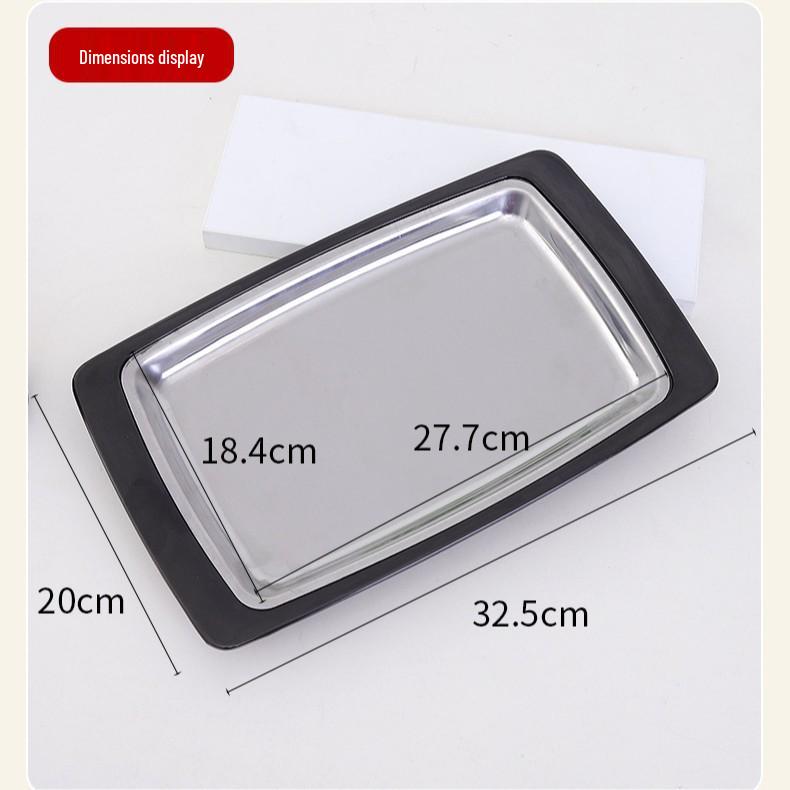 Stainless Steel Rectangular Insulated Steak & Dessert Tray
Stainless Steel Rectangular Insulated Steak & Dessert Tray