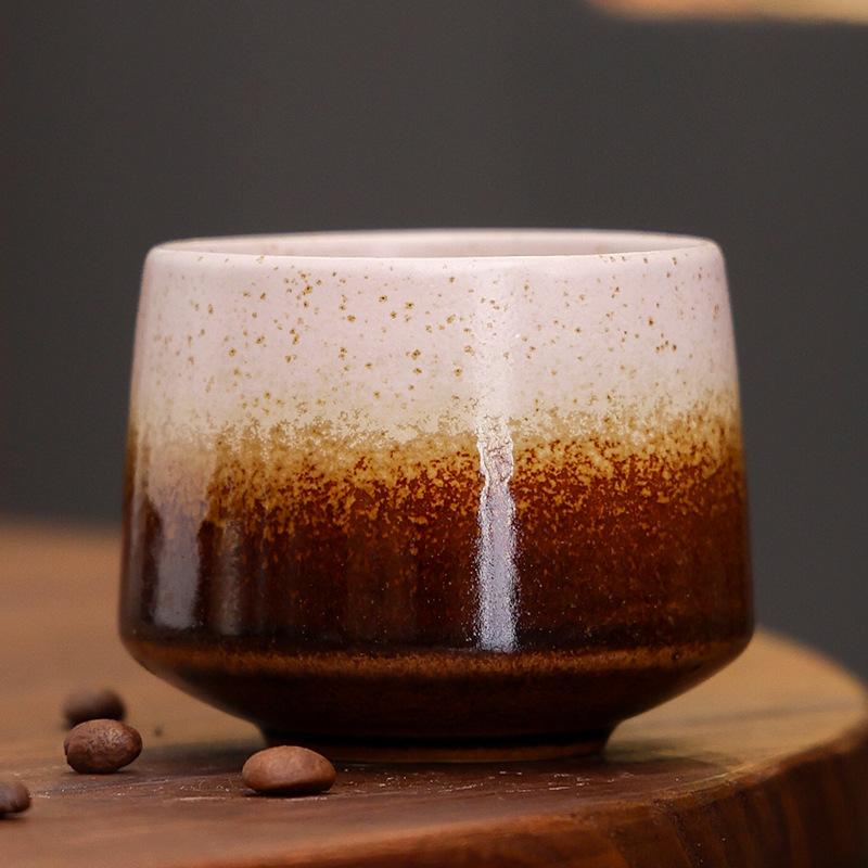 Ceramic Cup Kiln Change Cup Master Cup Japanese Teacup Coarse Pottery Retro Concentrated Coffee Mug Single Mug 200
Ceramic Cup Kiln Change Cup Master Cup Japanese Teacup Coarse Pottery Retro Concentrated Coffee Mug Single Mug 200