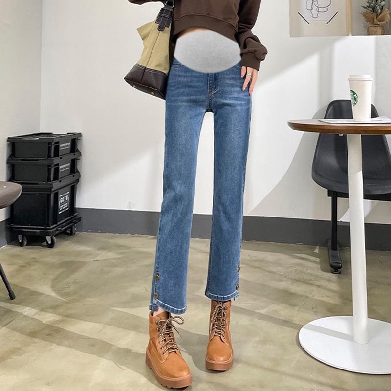 Spring/Autumn Maternity Elastic Support Straight Leg Jeans, Casual Loose Fit, Sizes M-3XL. M джинсовый синий
Spring/Autumn Maternity Elastic Support Straight Leg Jeans, Casual Loose Fit, Sizes M-3XL. M джинсовый синий