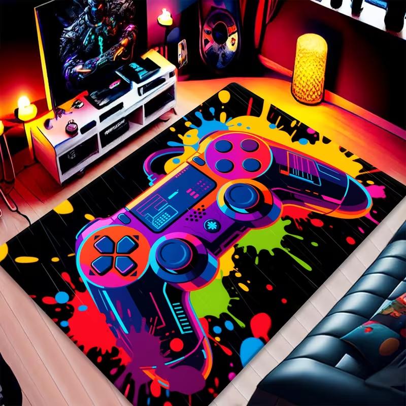 Gaming Area Rug Neon Glow Game Over Letter Controller Floor Mat Soft Non-Slip Video Game Carpet for Living Room Game Room 40x60cm
Gaming Area Rug Neon Glow Game Over Letter Controller Floor Mat Soft Non-Slip Video Game Carpet for Living Room Game Room 40x60cm