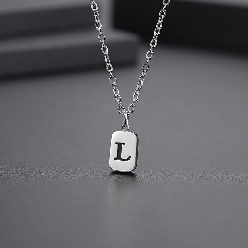 Подвеска из 26 букв, ожерелье из титановой стали, мужская и женская цепочка на ключицу, цепочка для свитера, одна и та же пара
Подвеска из 26 букв, ожерелье из титановой стали, мужская и женская цепочка на ключицу, цепочка для свитера, одна и та же пара