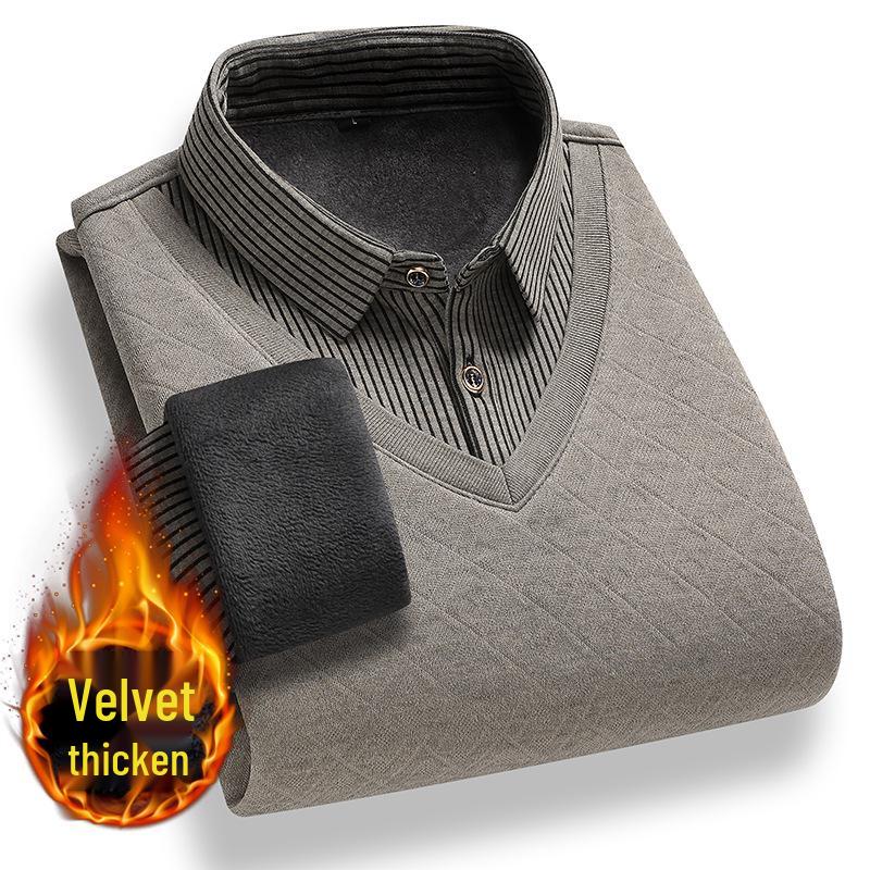 Paul Weekend Men s Faux Two-Piece Warm Long Sleeve Shirt - Plus Velvet for Middle-Aged and Elderly XL (120-140 jin) хаки
Paul Weekend Men s Faux Two-Piece Warm Long Sleeve Shirt - Plus Velvet for Middle-Aged and Elderly XL (120-140 jin) хаки
