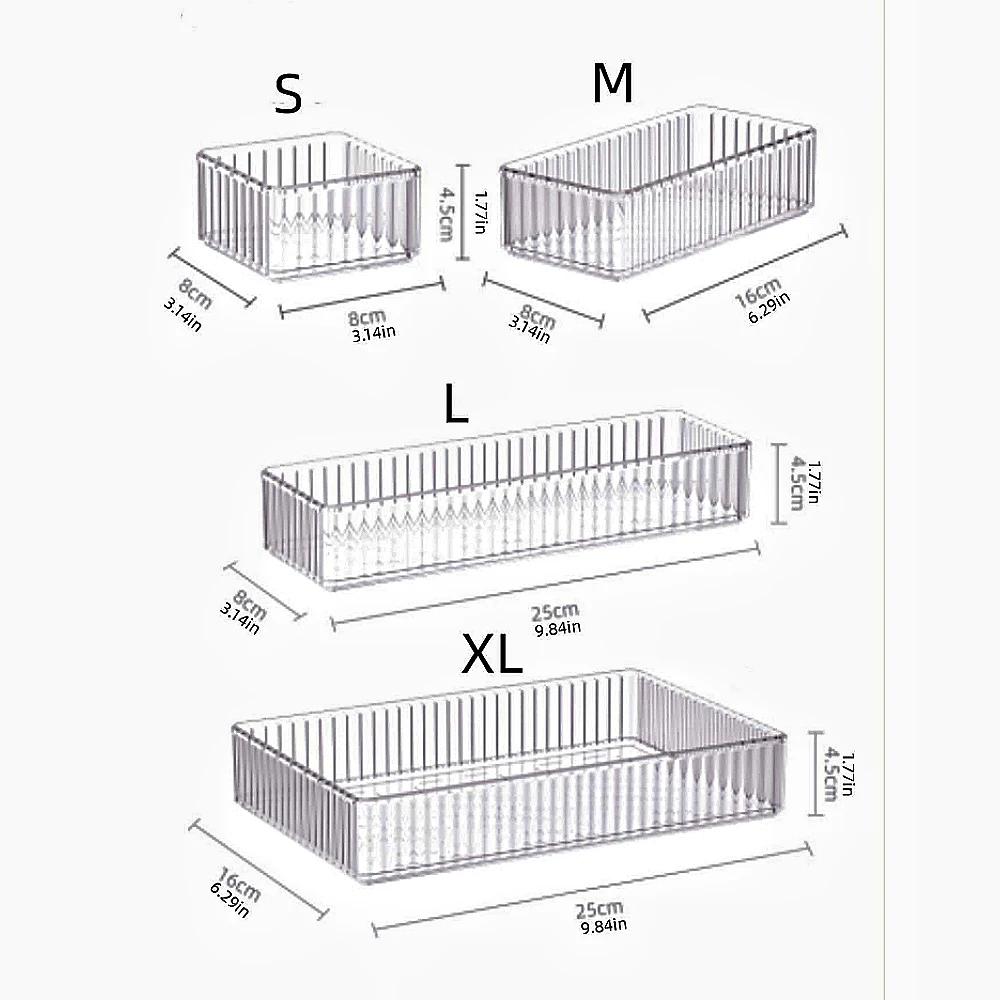 Drawer Transparent Visual Jewelry Accessories Storage Box Plastic Household Items Cosmetics Organizing Box S чистий
Drawer Transparent Visual Jewelry Accessories Storage Box Plastic Household Items Cosmetics Organizing Box S чистий