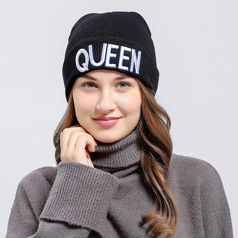 Зимова тепла квасоля В яжемо King Queen Принтований капелюх вишивка кепка для чоловіків жінки
Зимова тепла квасоля В яжемо King Queen Принтований капелюх вишивка кепка для чоловіків жінки