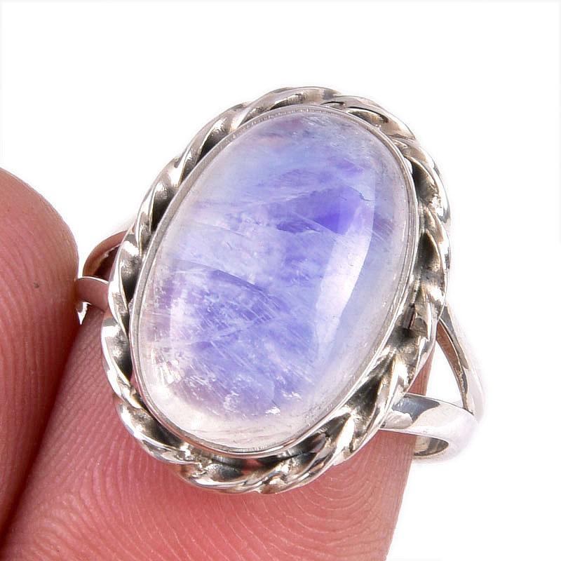 Natural Rainbow Moonstone Gemstone 925 Solid Silver Jewelry Ring Size 6.5 g4q66
Natural Rainbow Moonstone Gemstone 925 Solid Silver Jewelry Ring Size 6.5 g4q66