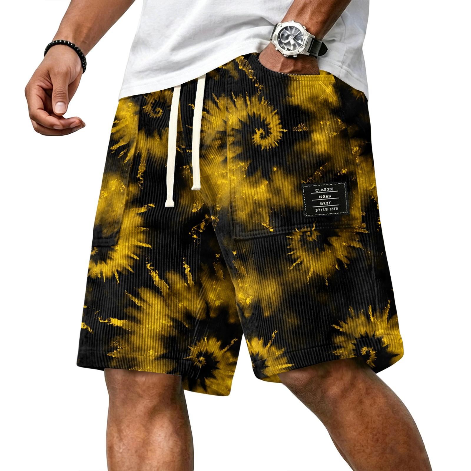 Men s Casual Corduroy Drawstring Shorts Gradient Pattern Elastic Waistband Lightweight Summer Beachwear XXXL жовтий
Men s Casual Corduroy Drawstring Shorts Gradient Pattern Elastic Waistband Lightweight Summer Beachwear XXXL жовтий