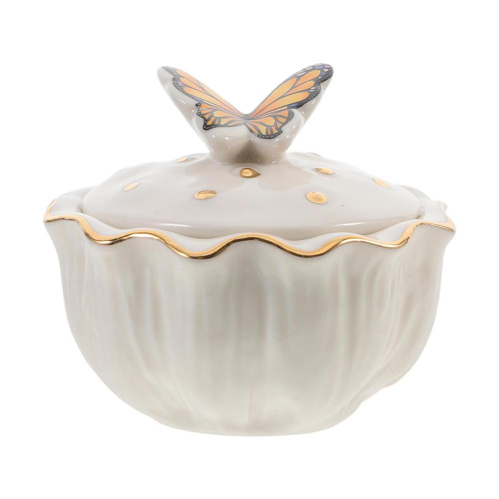 Dappen Dish Wing Jar Monomer Container Nail Liquid Cup Держатель акриловой пудры с крышкой Акриловая пудра Dappen Dish для жидкой пудры белый