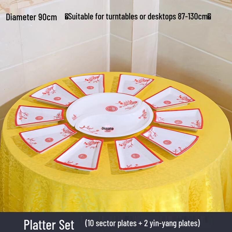 Melamine Fan-Shaped Compartment Platter Set
Melamine Fan-Shaped Compartment Platter Set