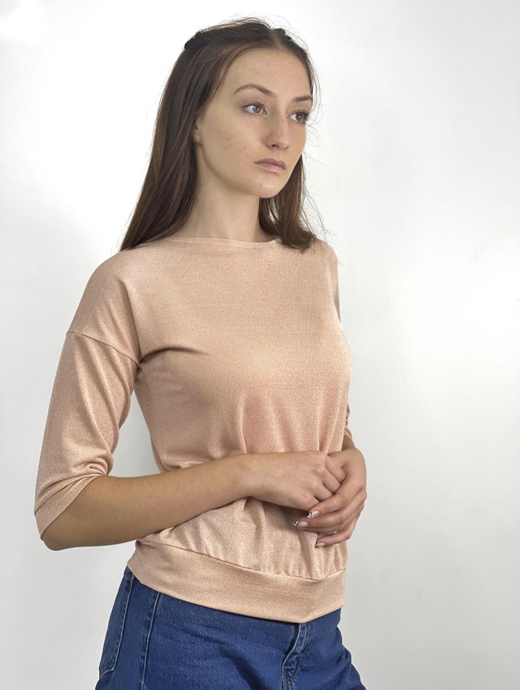 Блузка люрекс 3/4 рукав Inedit 0129-1 S персиковий
Блузка люрекс 3/4 рукав Inedit 0129-1 S персиковий