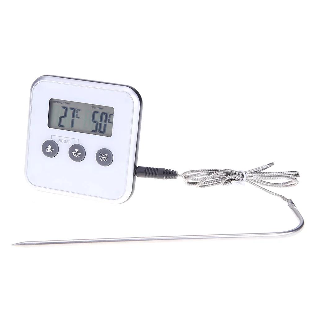 Digital Wireless Meat BBQ Thermometer Oven Food Probe Kitchen Tool (Silver)
Digital Wireless Meat BBQ Thermometer Oven Food Probe Kitchen Tool (Silver)