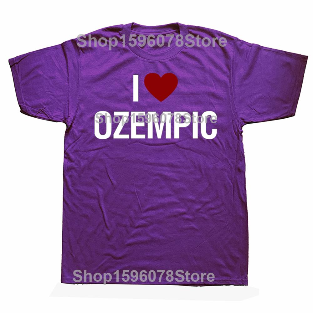 Забавные классические футболки «Я люблю Оземпик» для мужчин и женщин, из чистого хлопка, юмористические, уличная одежда, футболка с коротким рукавом, унисекс, свободная одежда 4XL
Забавные классические футболки «Я люблю Оземпик» для мужчин и женщин, из чистого хлопка, юмористические, уличная одежда, футболка с коротким рукавом, унисекс, свободная одежда 4XL