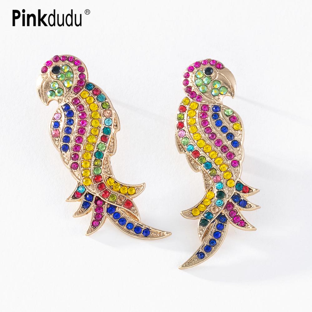 Pinkdudu модная многоцветная брошь в виде попугая для женщин унисекс индивидуальные винтажные красочные серьги-гвоздики с цирконием и птицей подарки PD1180
Pinkdudu модная многоцветная брошь в виде попугая для женщин унисекс индивидуальные винтажные красочные серьги-гвоздики с цирконием и птицей подарки PD1180