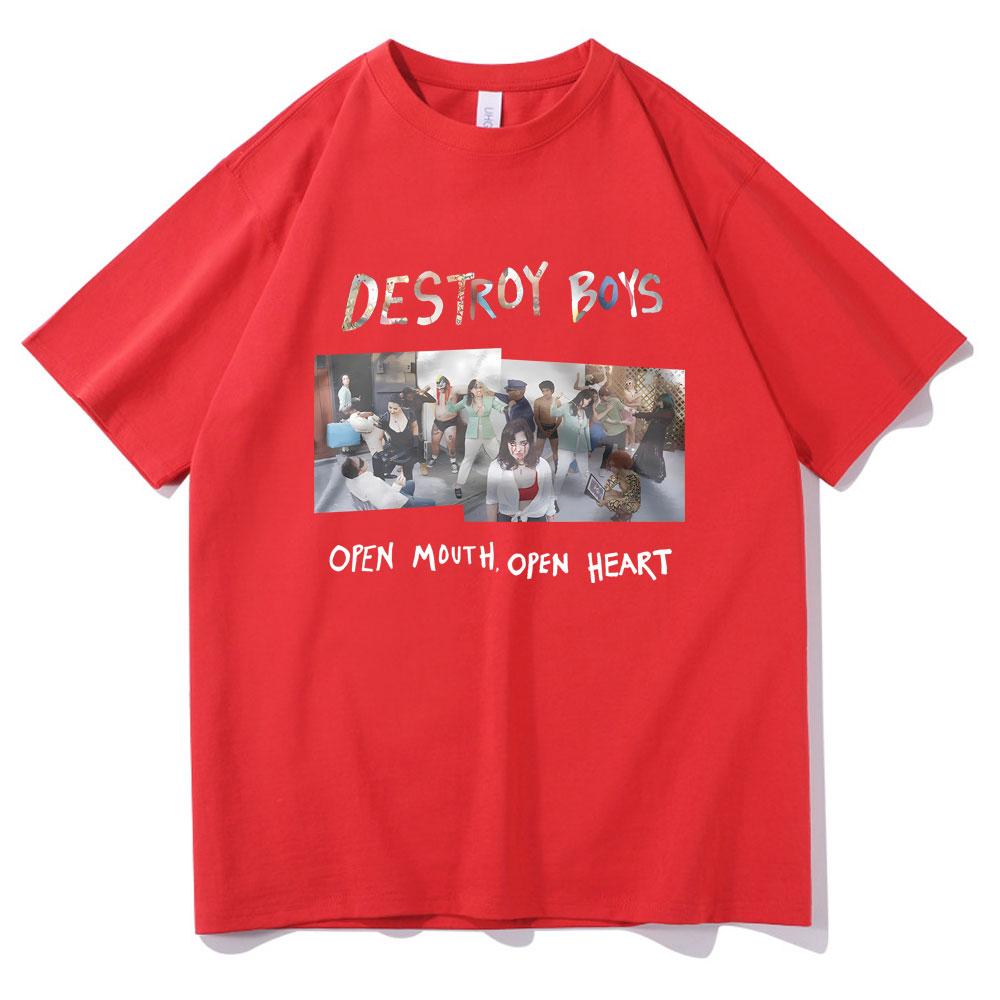 Best Famous Destroy Boys Open Mouth Open Heart Album Graphic Tshirts Men Women Cotton Casual Oversized Short Sleeve T Shirts S
Best Famous Destroy Boys Open Mouth Open Heart Album Graphic Tshirts Men Women Cotton Casual Oversized Short Sleeve T Shirts S
