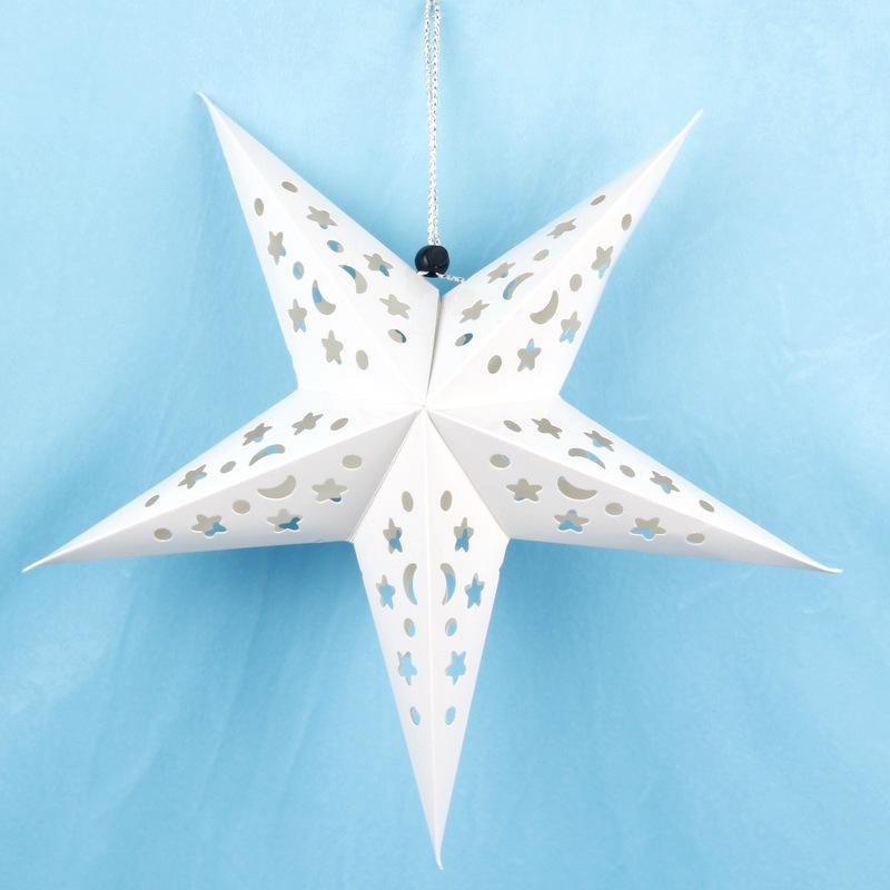 Christmas Decoration Supplies Laser Hollow Five-Pointed Star Holiday Birthday Shopping Mall Scene Arrangement Three-Dimensional Star Pendant 30cm
Christmas Decoration Supplies Laser Hollow Five-Pointed Star Holiday Birthday Shopping Mall Scene Arrangement Three-Dimensional Star Pendant 30cm