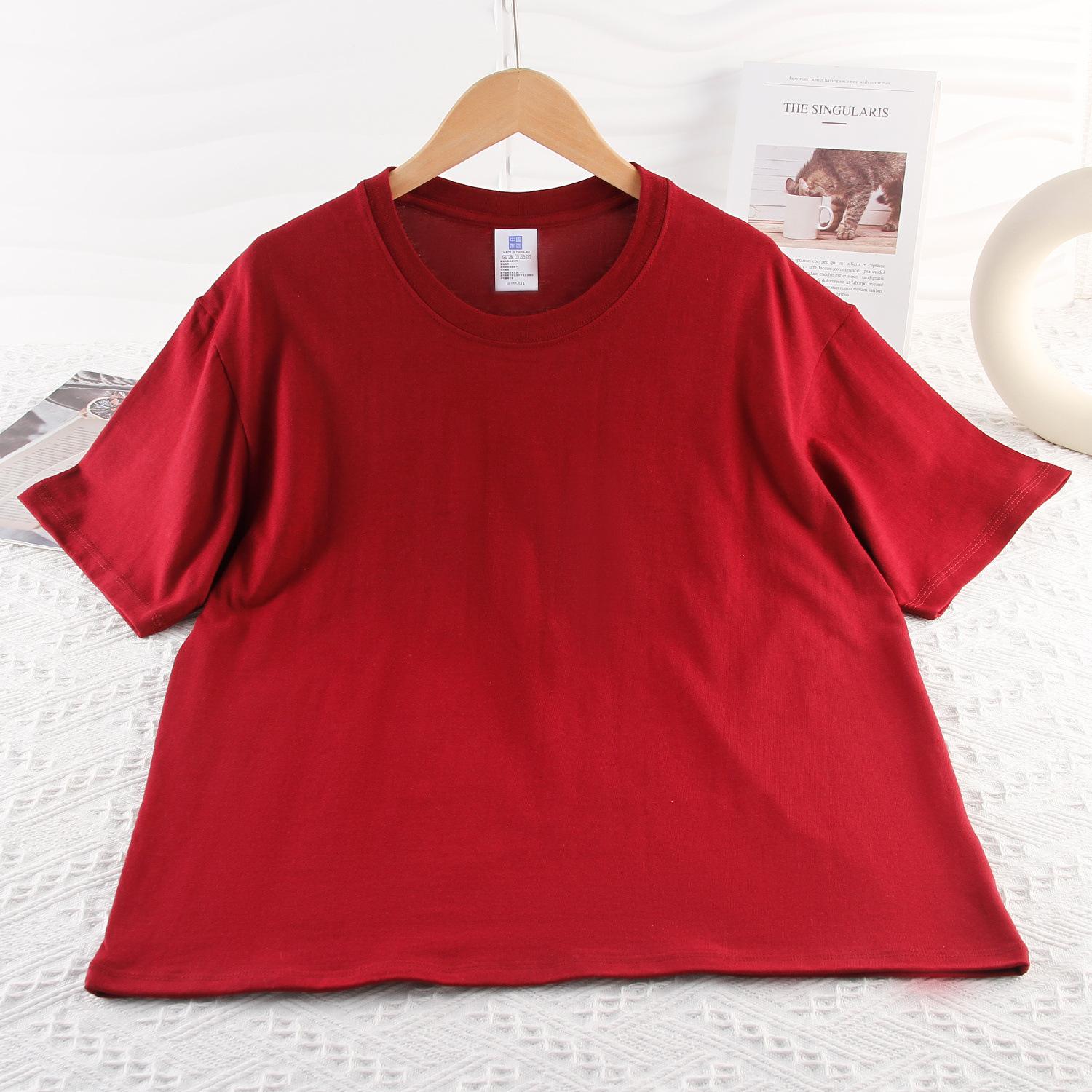 White cotton short-sleeved t-shirt women s new summer loose large size half-sleeved bottoming shirt with front shoulder long-sleeved top 3XL бордовий
White cotton short-sleeved t-shirt women s new summer loose large size half-sleeved bottoming shirt with front shoulder long-sleeved top 3XL бордовий