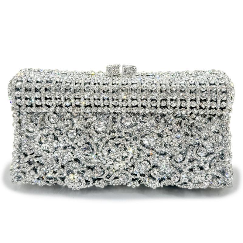 Handmade Diamond Dinner Bag Fashion Ladies Party Tote Crystal Hollow Diamond Clutch Bag
Handmade Diamond Dinner Bag Fashion Ladies Party Tote Crystal Hollow Diamond Clutch Bag