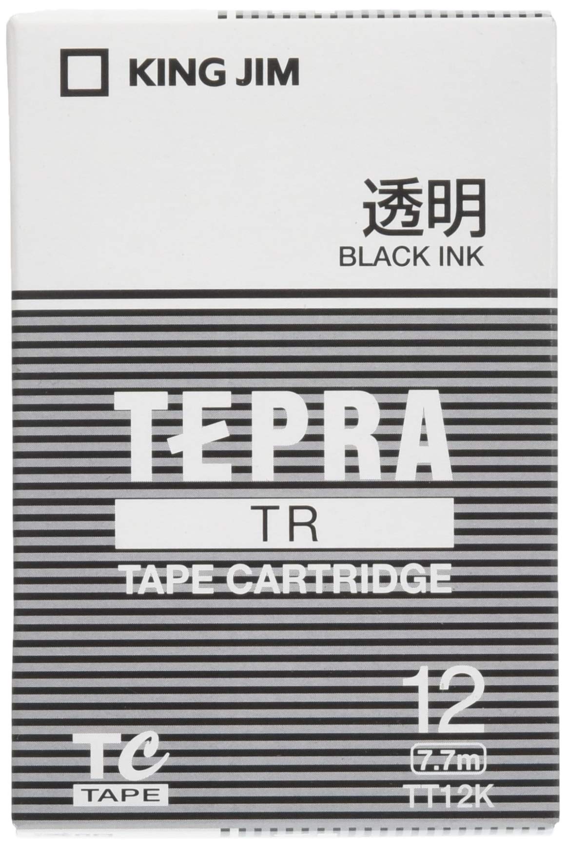 King Jim Tepra TR Tape Cartridge 12mm TT12K Transparent
King Jim Tepra TR Tape Cartridge 12mm TT12K Transparent