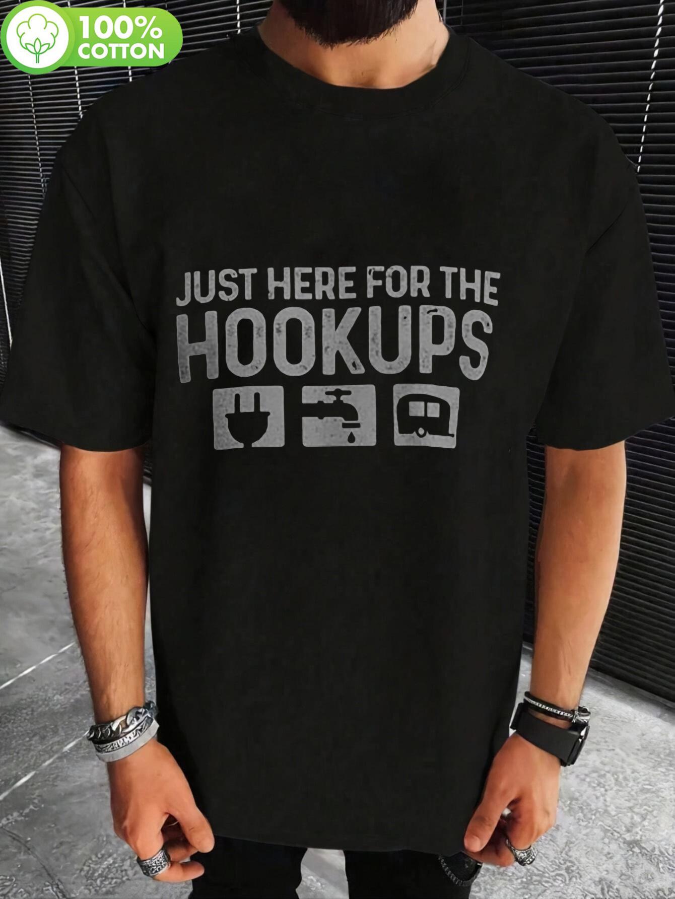 Vintage Cotton T-shirt - Street Hipster RV Camper Trailer & Just Here for the Hookups Graphic Print XXXL
Vintage Cotton T-shirt - Street Hipster RV Camper Trailer & Just Here for the Hookups Graphic Print XXXL