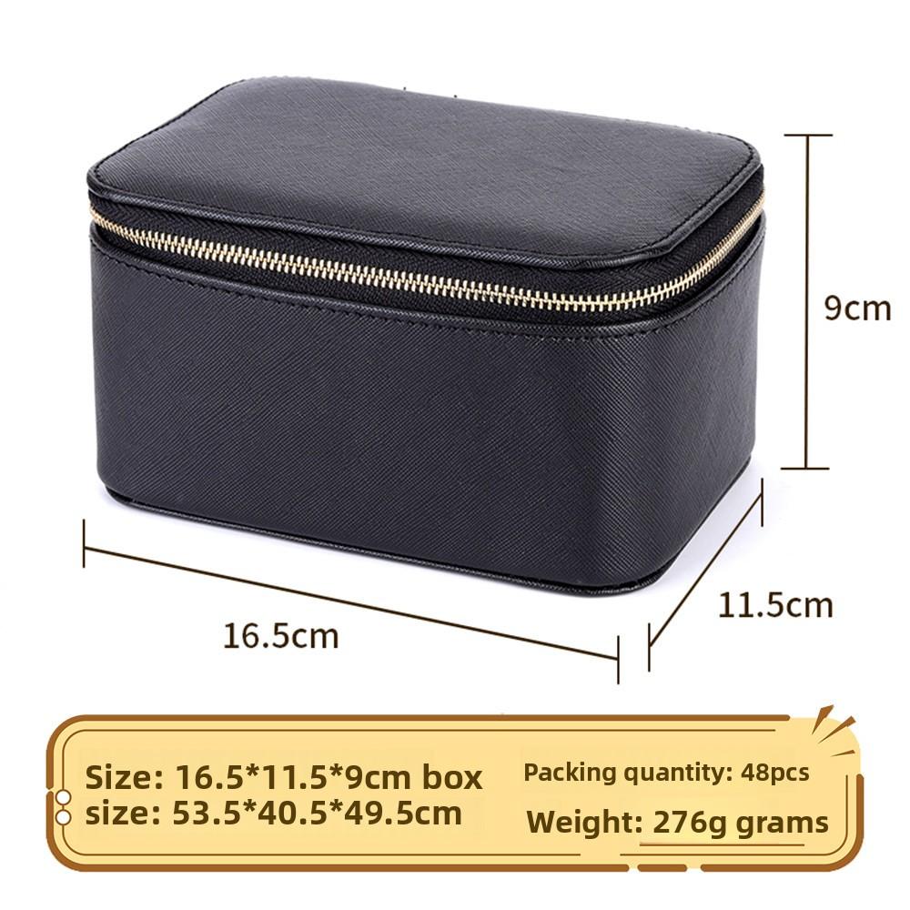 Leather Jewelry Box for Earrings & Necklaces Portable 8-Piece Long Storage Case with Compartments Travel Jewelry Organizer Pouch чёрный
Leather Jewelry Box for Earrings & Necklaces Portable 8-Piece Long Storage Case with Compartments Travel Jewelry Organizer Pouch чёрный