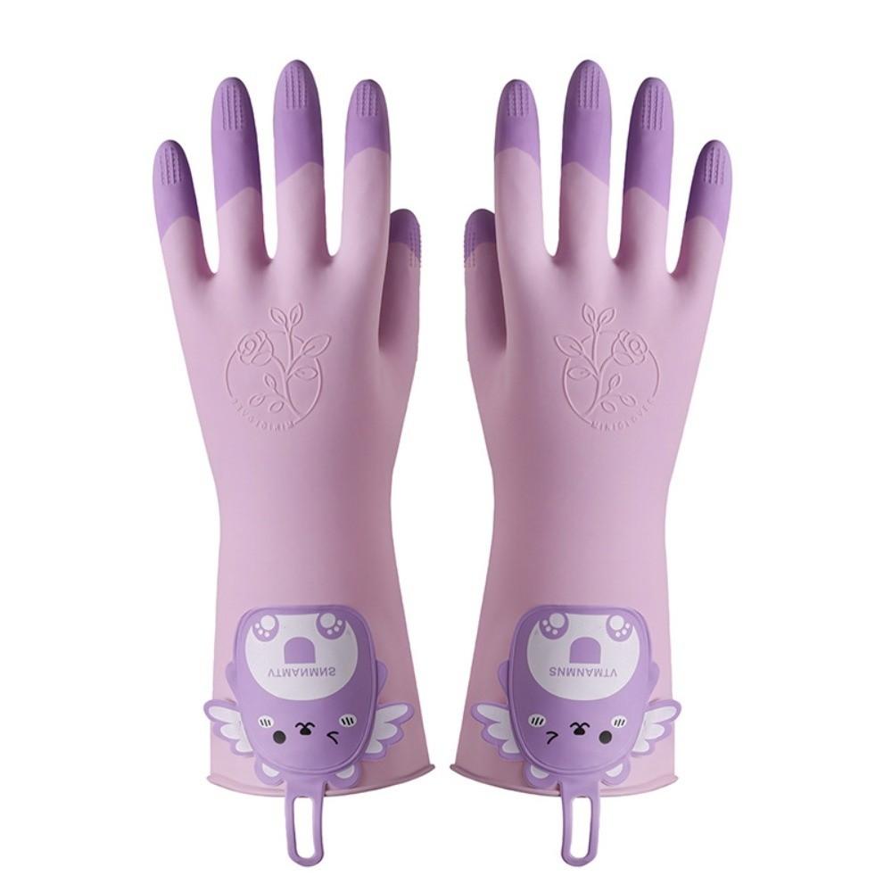 1 Pair Non-Slip Laundry Cleaning Gloves Cartoon Kitchen Cleaning Gloves Household L фіолетовий
1 Pair Non-Slip Laundry Cleaning Gloves Cartoon Kitchen Cleaning Gloves Household L фіолетовий