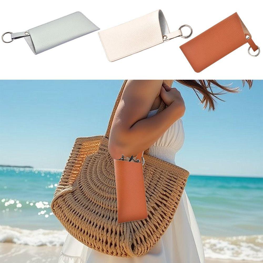 Solid Color Sunglasses Storage Bag with Keyring Hanging Sunglasses Eyewear Accessories білий
Solid Color Sunglasses Storage Bag with Keyring Hanging Sunglasses Eyewear Accessories білий