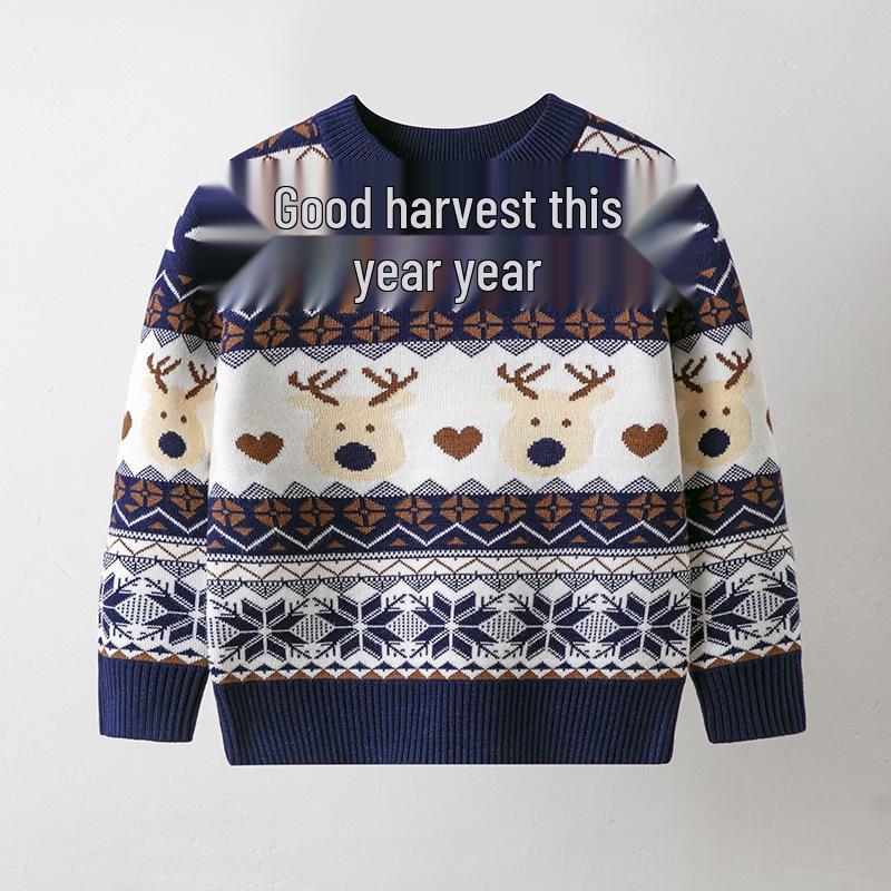 European & American Kids Autumn/Winter Cartoon Christmas Sweater - Unisex Base Layer Pullover Knitwear 2Y (80-90cm) королевский синий
European & American Kids Autumn/Winter Cartoon Christmas Sweater - Unisex Base Layer Pullover Knitwear 2Y (80-90cm) королевский синий