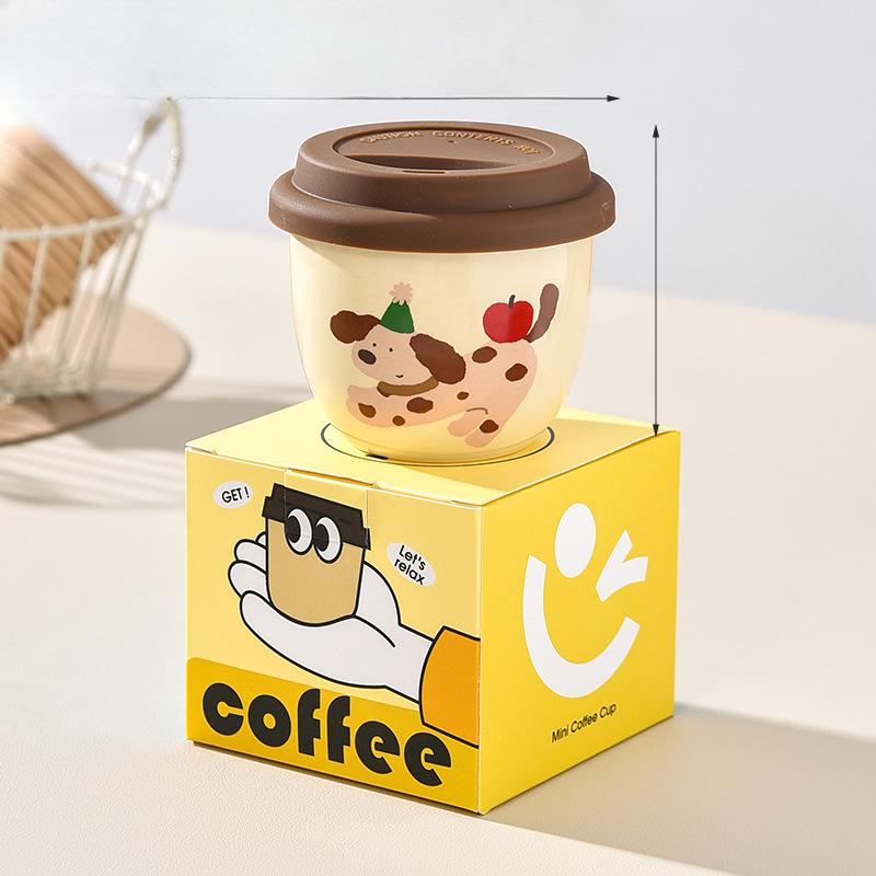 Щенок Кофейная чашка Керамическая чашка для рук Женская грудь Милая маленькая чашка Мини Портативная Парная чашка для латте 245ml
Щенок Кофейная чашка Керамическая чашка для рук Женская грудь Милая маленькая чашка Мини Портативная Парная чашка для латте 245ml