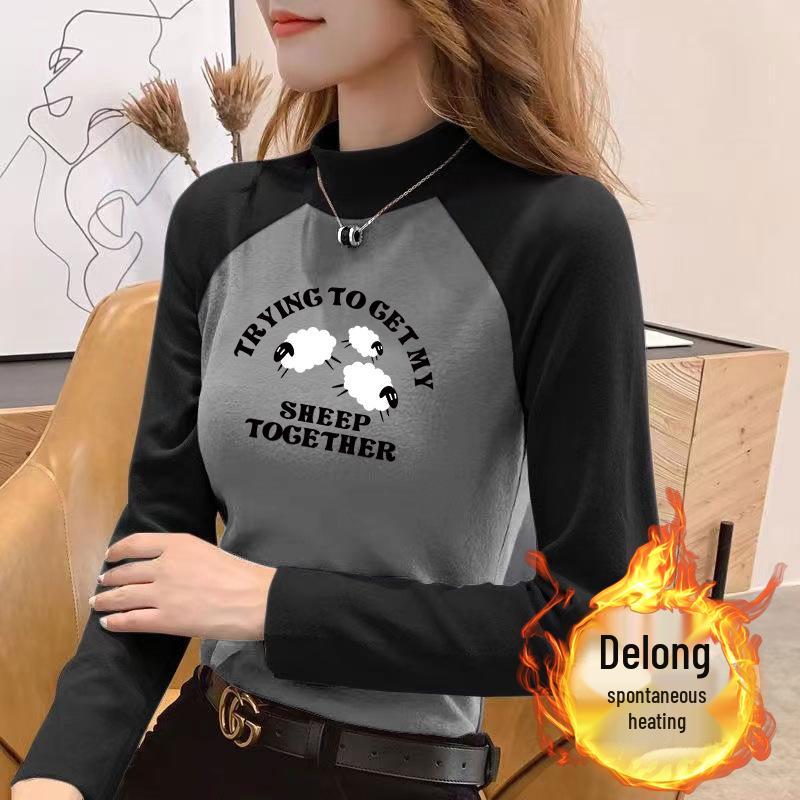 Women s Color Block Velvet Raglan Slimming Long Sleeve T-Shirt with Stand-Up Collar S (up to 90 jin)
Women s Color Block Velvet Raglan Slimming Long Sleeve T-Shirt with Stand-Up Collar S (up to 90 jin)
