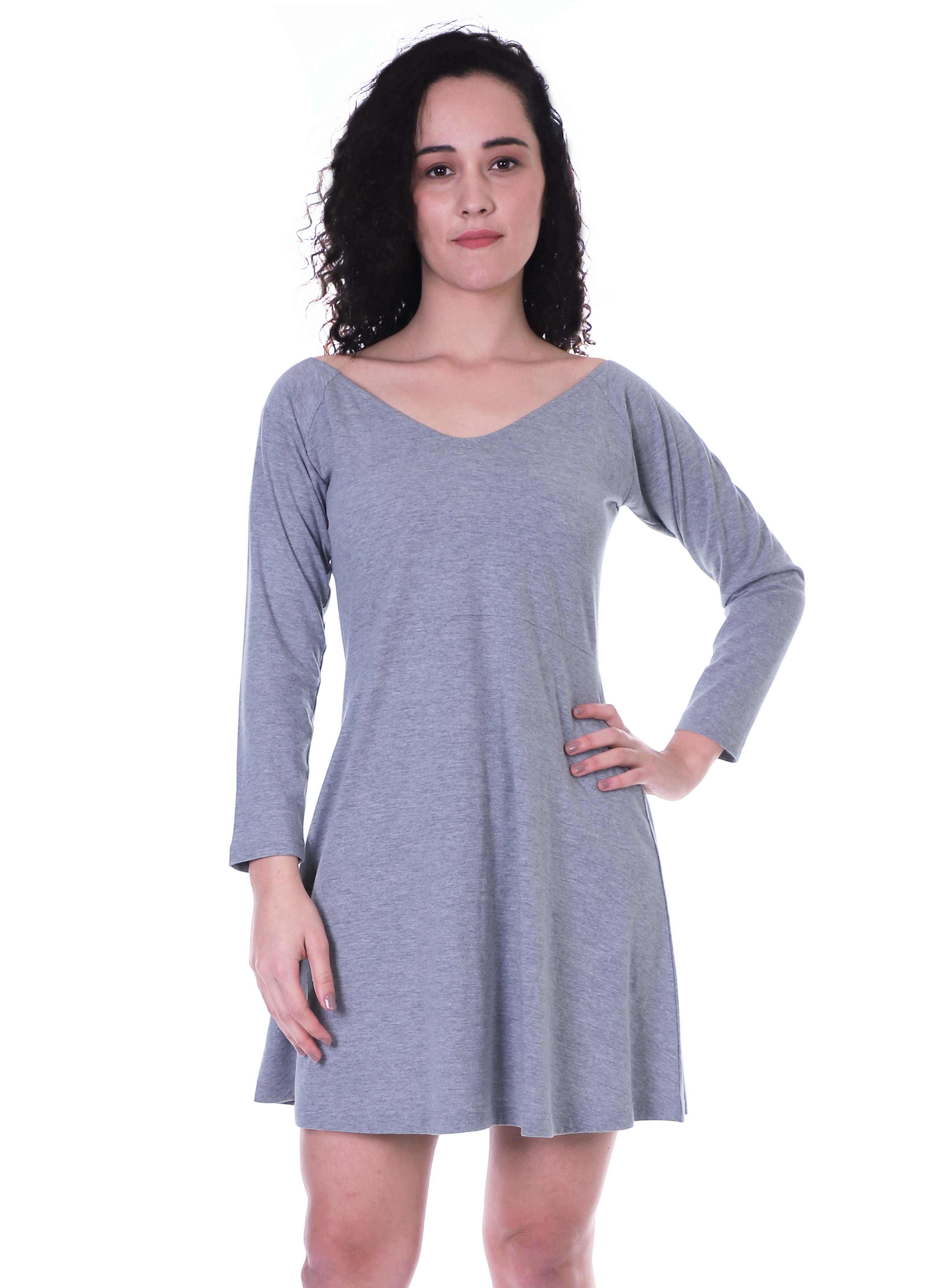 Moomaya Womens Full Sleeve Shift Dress w V neck Cotton Casual Summer Dresses - Large світло-синій колір
Moomaya Womens Full Sleeve Shift Dress w V neck Cotton Casual Summer Dresses - Large світло-синій колір