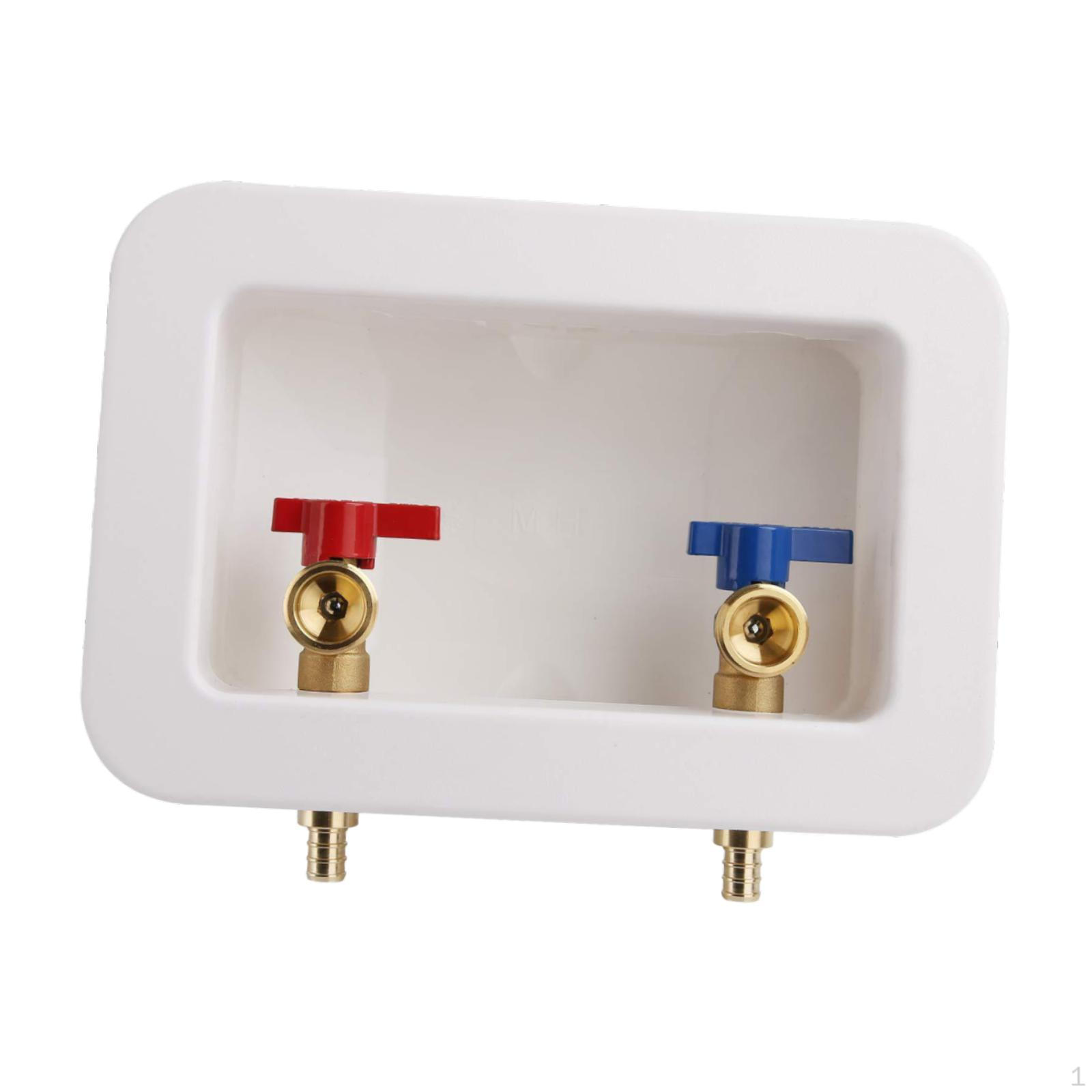Washing Machine Outlet Box 1/2 Pex B Supplies Compact Parts Plumbing Fixture for Laundry Room
Washing Machine Outlet Box 1/2 Pex B Supplies Compact Parts Plumbing Fixture for Laundry Room