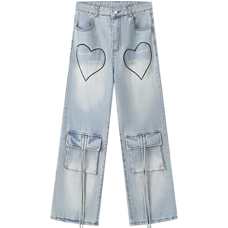 Синие брюки Dopamine, женские модные джинсы в стиле Харадзюку с высокой талией и прямыми штанинами, мешковатые джинсовые брюки S
Синие брюки Dopamine, женские модные джинсы в стиле Харадзюку с высокой талией и прямыми штанинами, мешковатые джинсовые брюки S